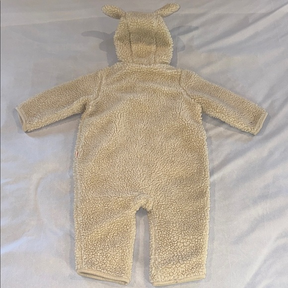 Baby GAP Sherpa Footless Bunting Cream Fleece Soft Cozy Kids Size 6-12 Months - Picture 5 of 8
